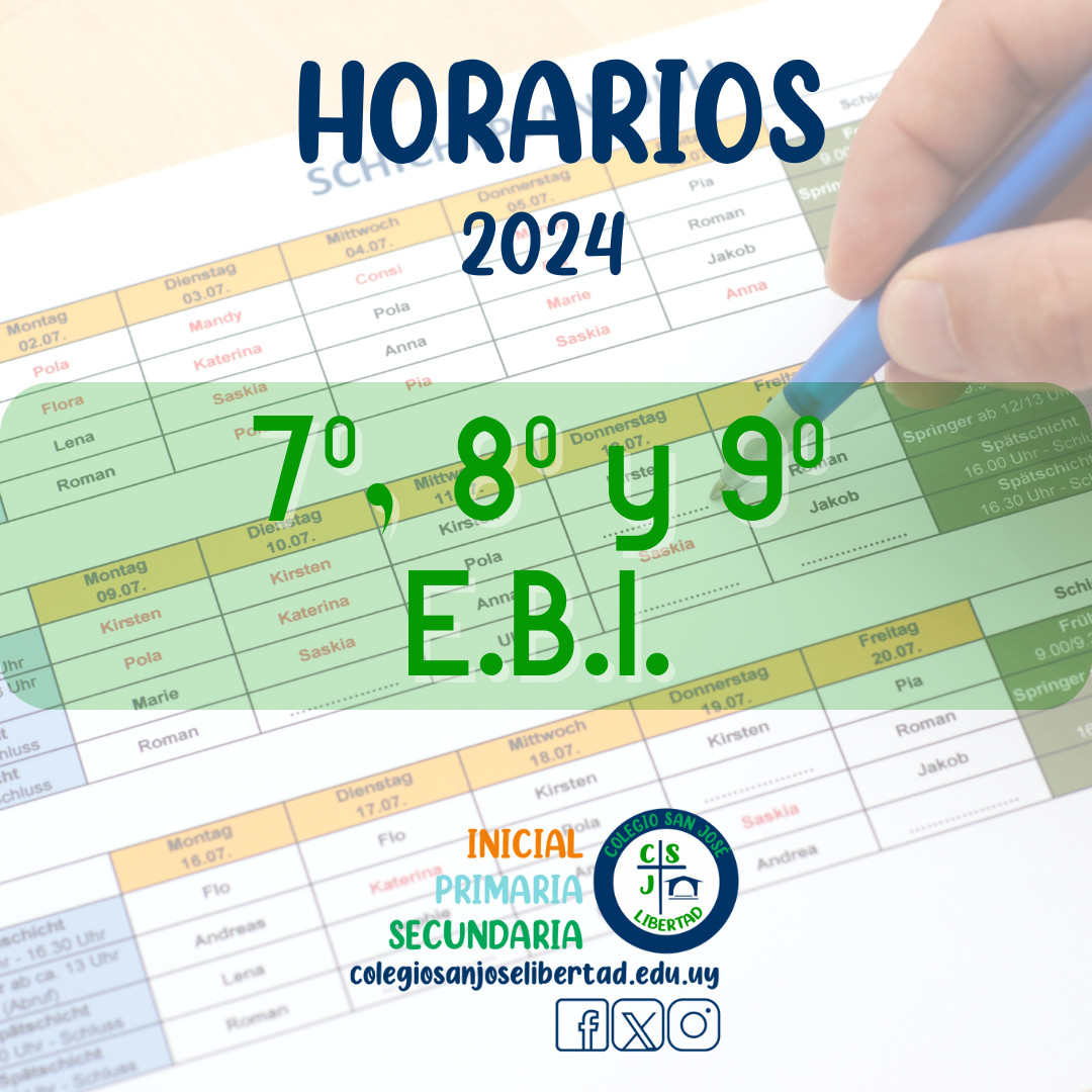 HORARIOS 2024 (SECUNDARIA E.B.I.)